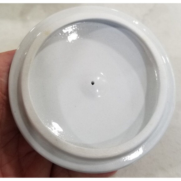 Arabia of Finland Blue Rose Sugar Bowl and Lid vintage - Picture 9 of 11